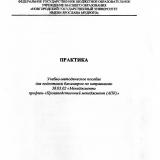 Практика : учебно-методическое пособие для подготовки бакалавров по направлению 38.03.02 "Менеджмент" профиль "Производственный менеджмент (АПК)"